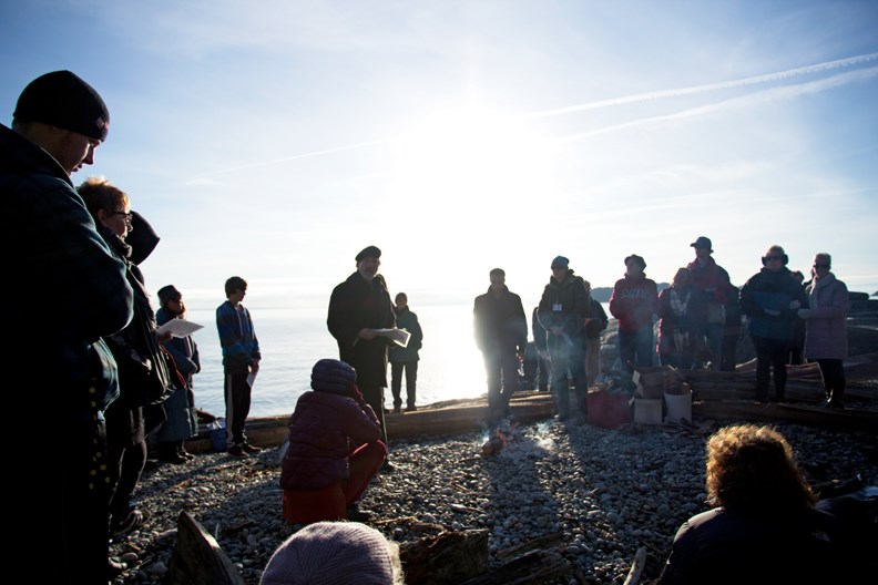 On Thursday, Jan. 1, the Sunshine Coast Hospice Society brought its annual Lights of Life campaign to a close with the Light the Memories ceremony at Sechelt’s Snickett Park. All the love notes that were placed on the Hospice Christmas trees during the campaign in December were burned in a ceremonial fire on the beach, with the wishes sent skyward. See more photos in our online galleries at www.coastreporter.net