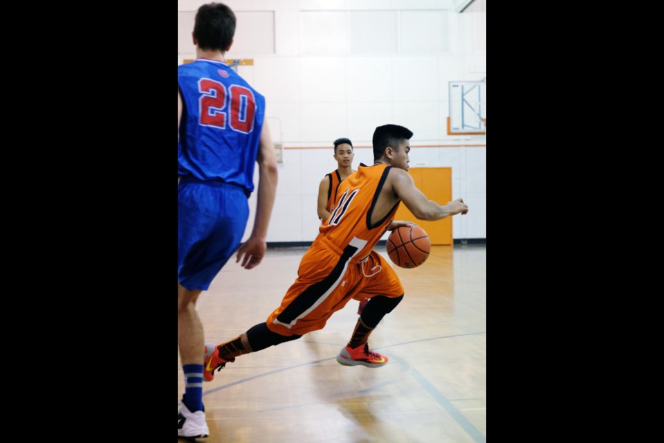 NWSS Hyacks senior boys basketball team vs. Centennial at annual Bob Gair Classic tournament.