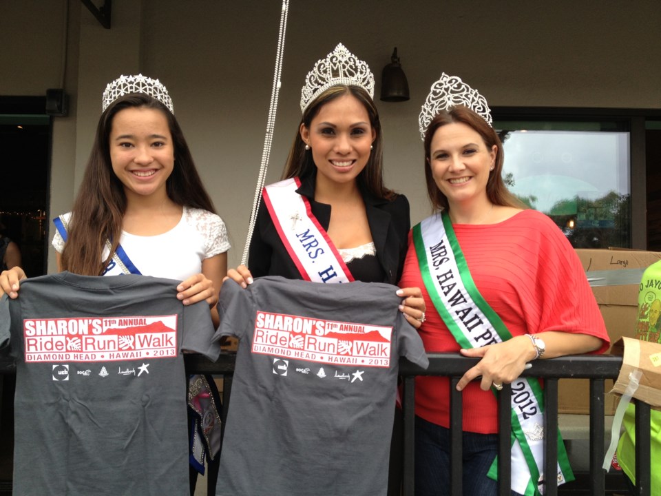 royal beauties help at race package pick-up