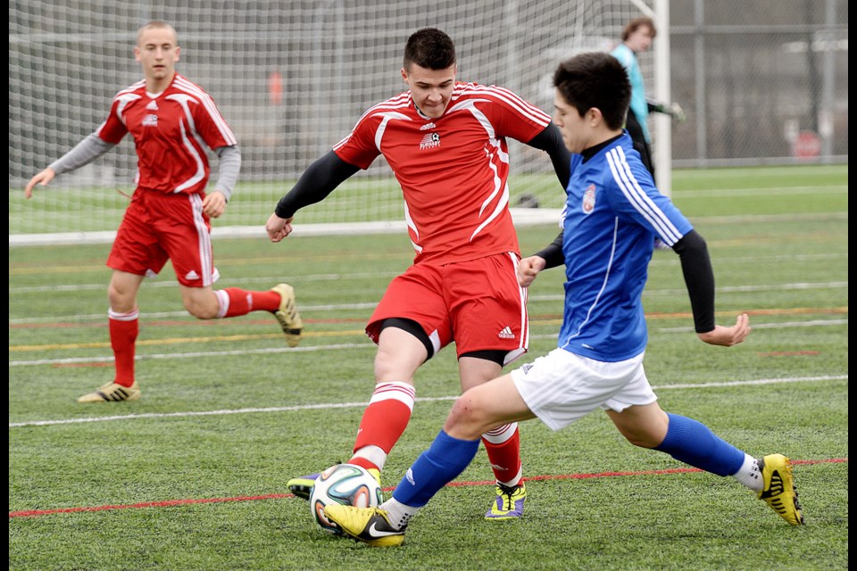 11-01-14
Vancouver Olympics BMS vs FC Serbia in Vancouver Metro Soccer League under 21 division at Burnaby Lakes Sports Complex.
Photo: Jennifer Gauthier