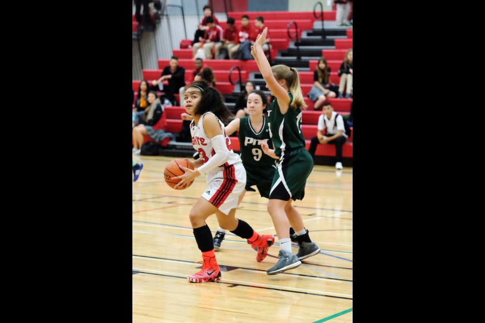 STM junior girls vs. Pitt Meadows in day 1 of junior Chancellor basketball tournament