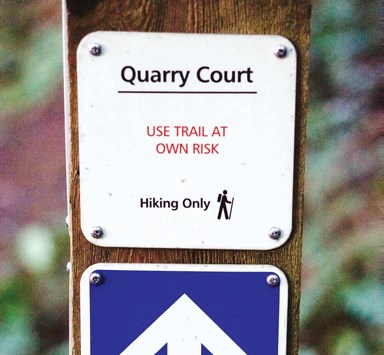 Trail sign