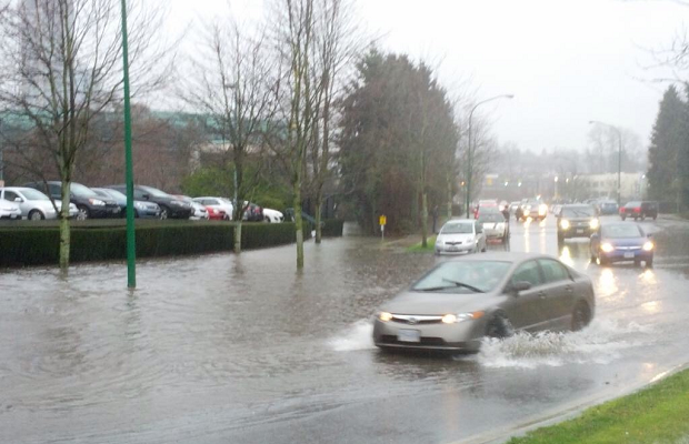 Burnaby was hit hard by heavy rain Friday, causing Still Creek to overflow and nearby areas to become flooded. A heavy rainfall warning has been issued for Metro Vancouver and surrounding areas.