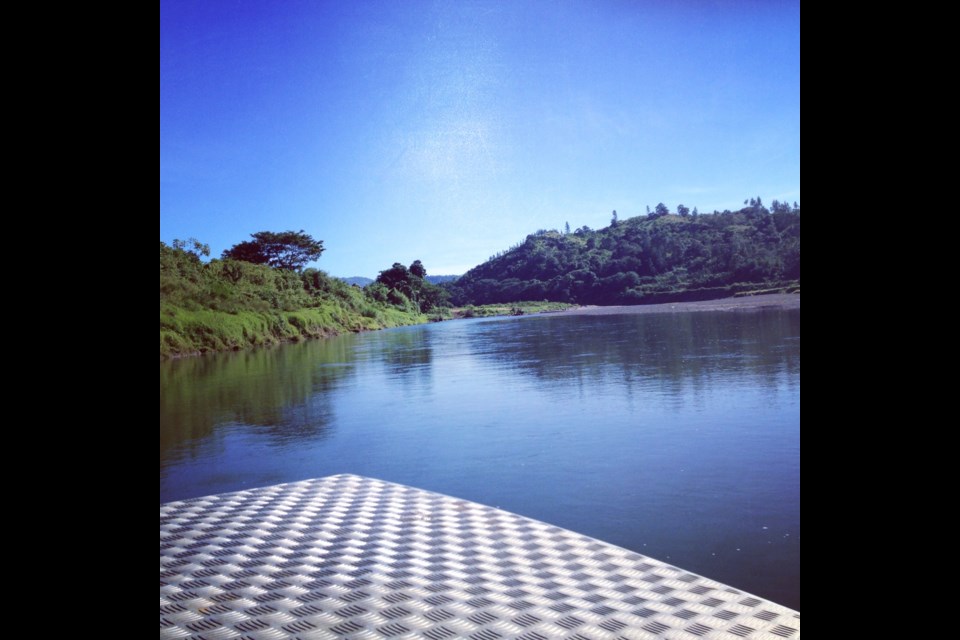 A boat tour with Sigatoka River Safari winds through a valley nicknamed the “salad bowl” of Fiji because of its lush vegetation. Photo Sandra Thomas