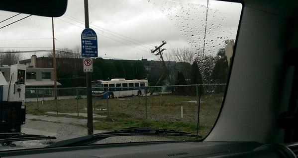 The scene of Saturday morning's crash