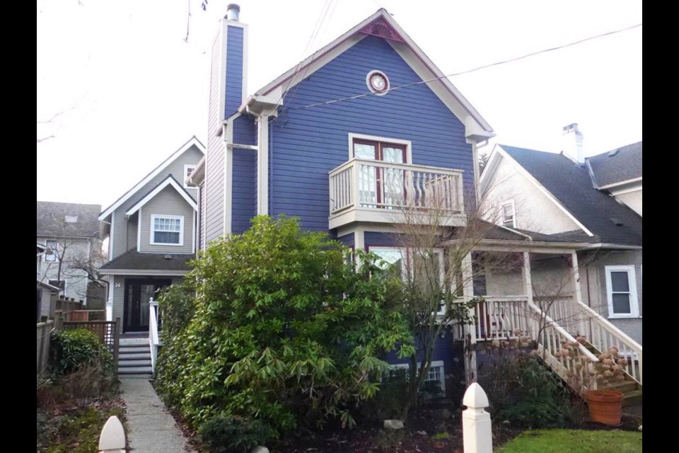 This small infill development allows two homes for sale on a smaller single family lot.