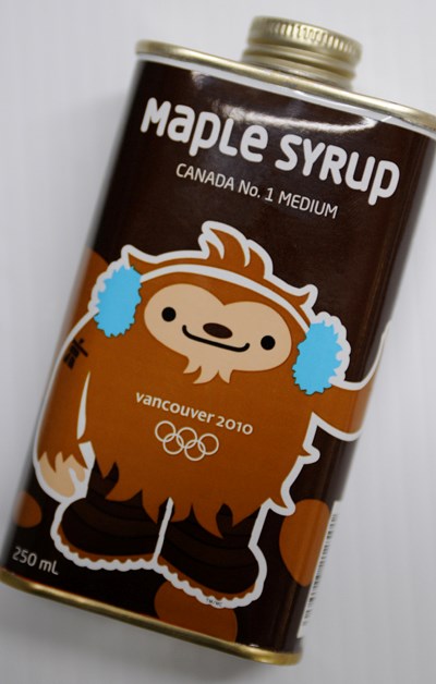 Who hasn't tossed and turned all night wondering what Quatchi syrup tastes like. Sadly, one of life's cruel mysteries will continue to haunt the world's dreamers, because this little batch of goodness is merely maple syrup endorsed by the Olympics' favourite genetically modified snow beast.