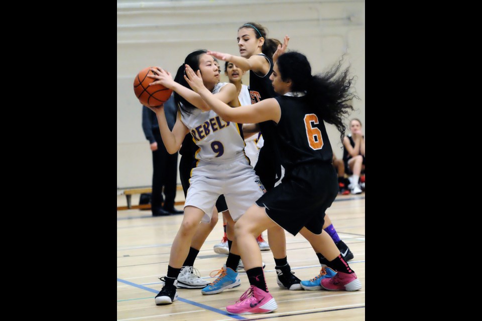 BNW high school juvenile girls basketball at Cariboo. Bby south vs. New West