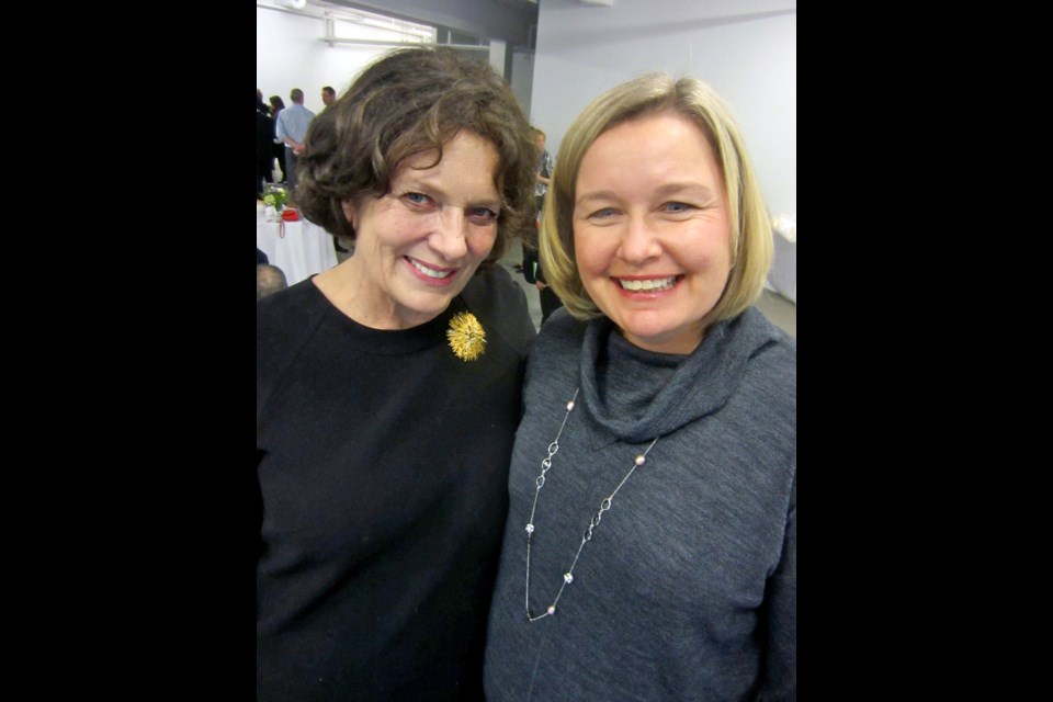 President Patti Flaherty, right, welcomed Margaret Trudeau to the B.C. Brain Injury Association of B.C.’s annual Cocktail Fundraising party.