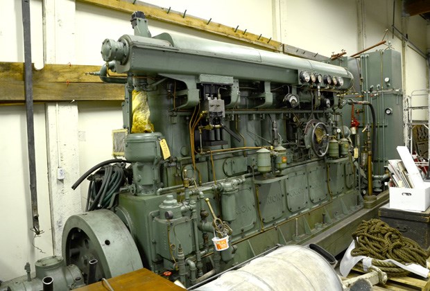 Tugboat engine