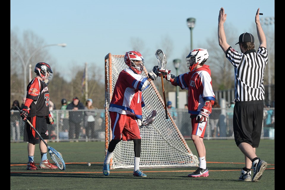02-21-15
New Westminster vs Pacific Rim.
Youth field lacrosse provincials at Burnaby Lake sports complex.
Photo: Jennifer Gauthier