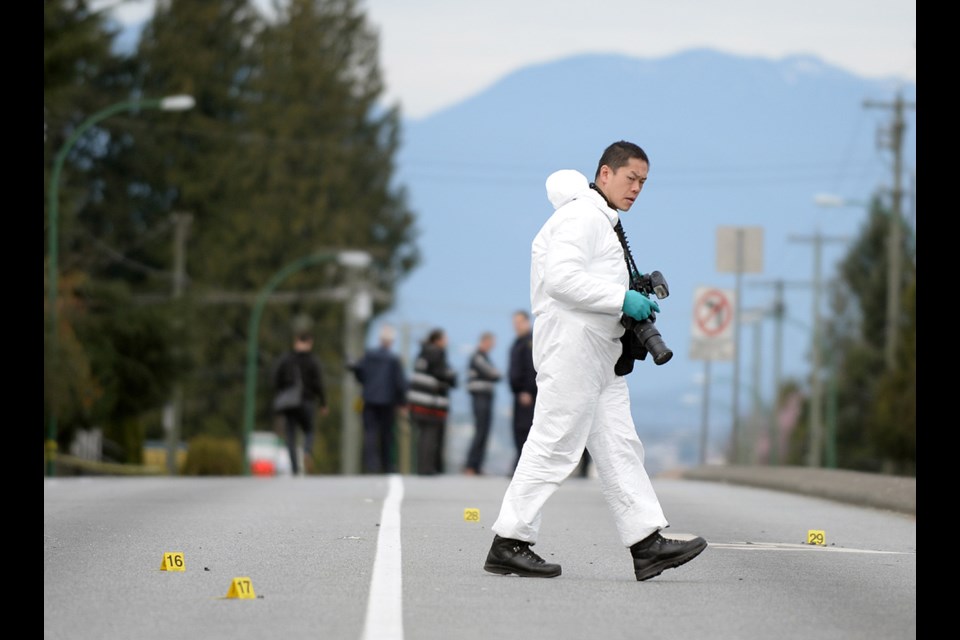 Members of the Independent Investigations Office of B.C. are investigating a police-involved shooting near Canada Way and Edmonds Street early Sunday morning.