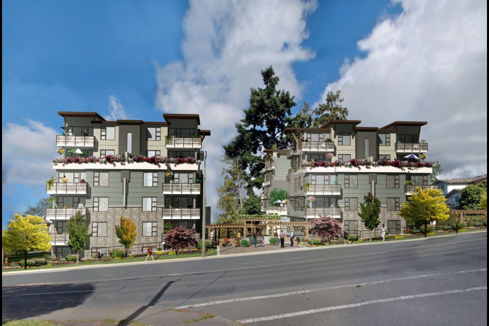 Artist's rendering of the proposed Shire condominiums at 3316 Quadra St.