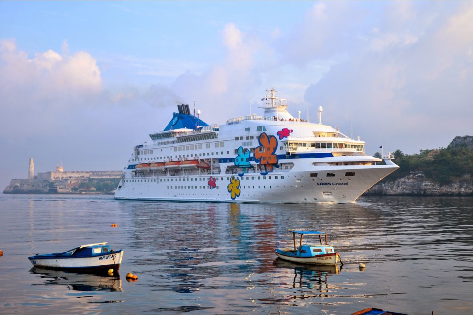 The MV Louis Cristal, operated by Cuba Cruise, circumnavigates this Caribbean island on week-long themed cruises. Photo: Cuba Cruise