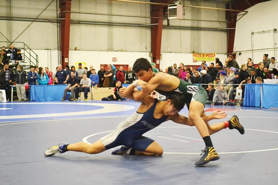 Sentinel's Joseph Huh won silver in the 60-kg class at the B.C. high school championships. photo supplied