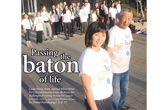 Linda Wong, front, and her fellow Relay For Life participants know all about the challenges of raising money for cancer research.