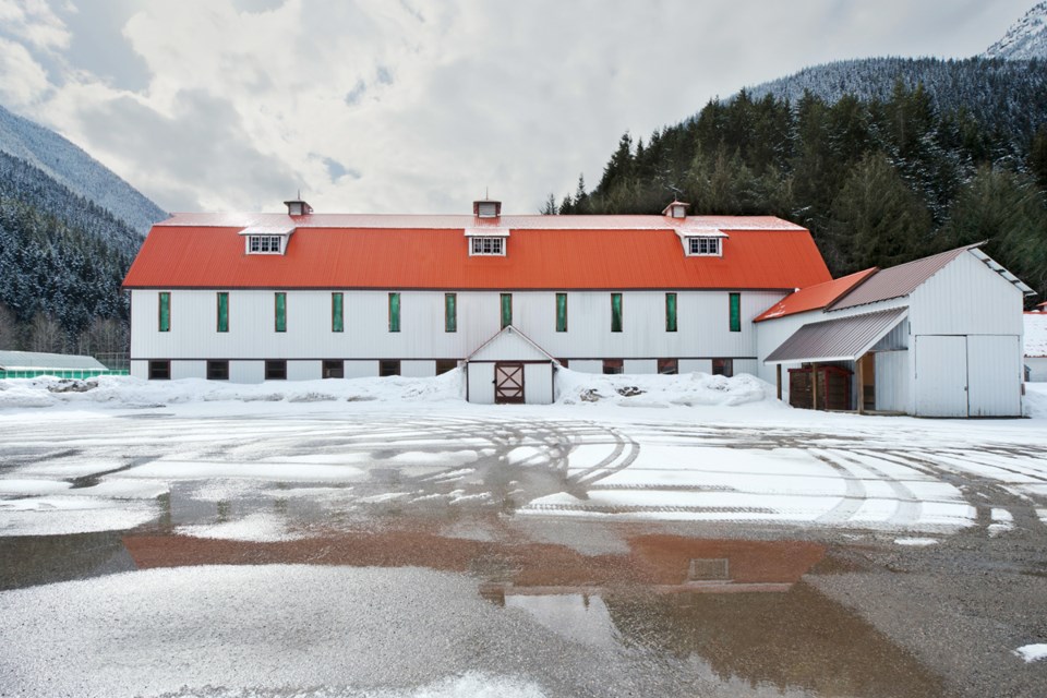 Large Barn, Site of Tashme Internment Camp, Sunshine Valley, British Columbia is one of Leslie Hossack's images in the new REGISTERED photo exhibition.