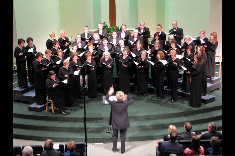 The Amabilis Singers, seen here in a previous concert, return to the stage for their spring concert, The Elements, on April 18.