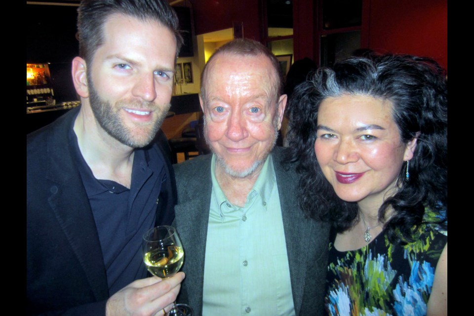 Gala host Margaret Gallagher welcomed Irish lads Joshua McVeity, left, and George McWhirter to the Cultch’s Celtic celebrations in support of the venerable East Vancouver arts organization.