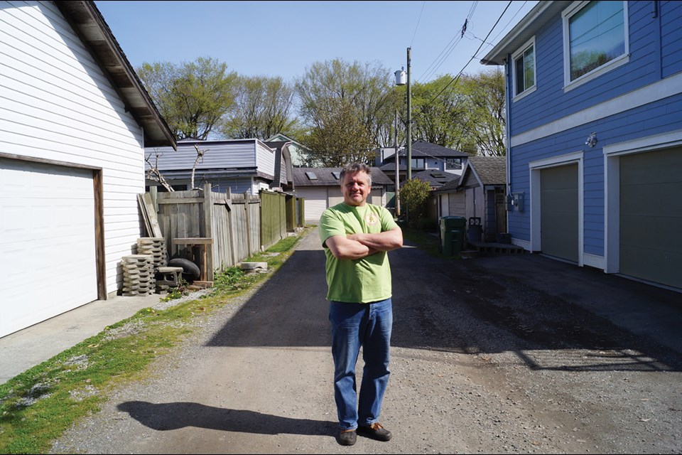 Burkeville resident Graham MacFarlane wants to build a coach house in his lane; just not one that ruins the appeal and feel of the neighbourhood. He says illegal suites already exist in the neighbourhood.