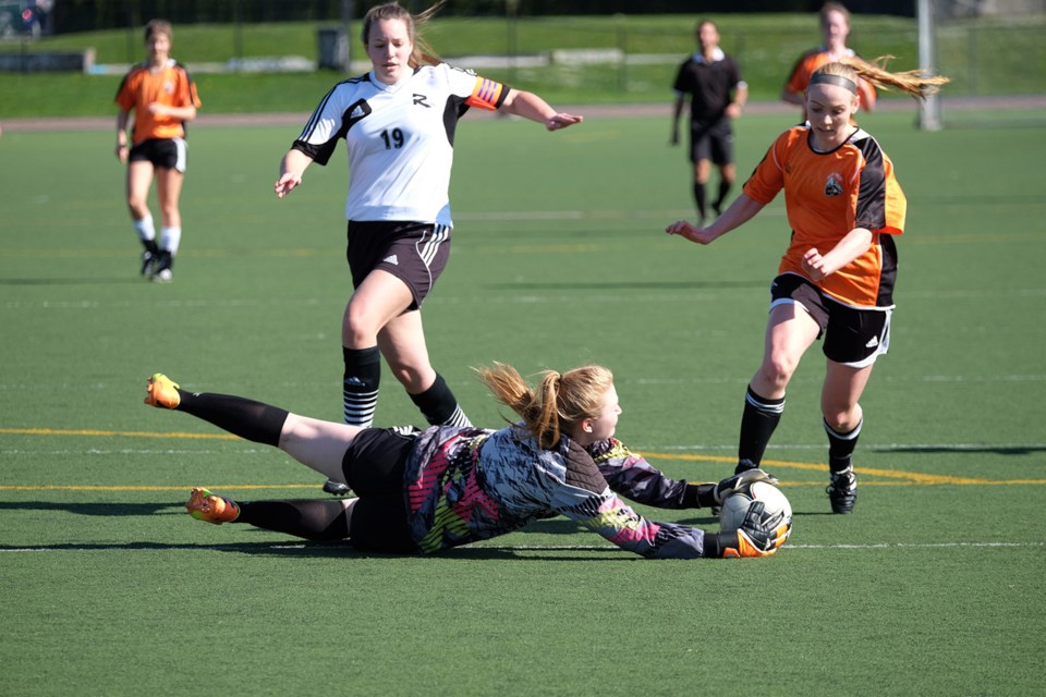 New West Hyacks vs. Bby South Rebels in BNW high school senior girls soccer