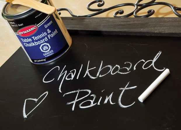 Chalkboard paint versatile