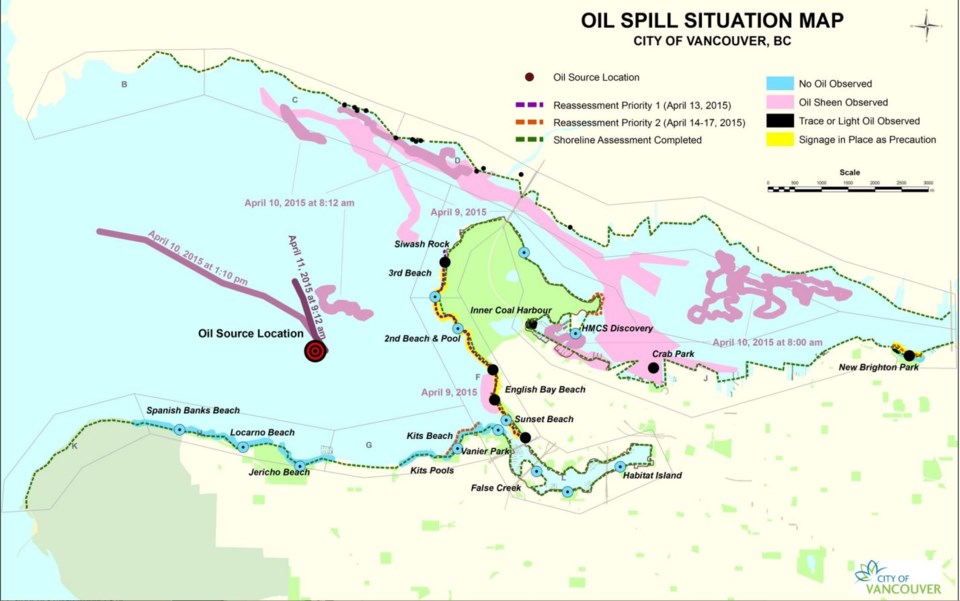 oil spill map