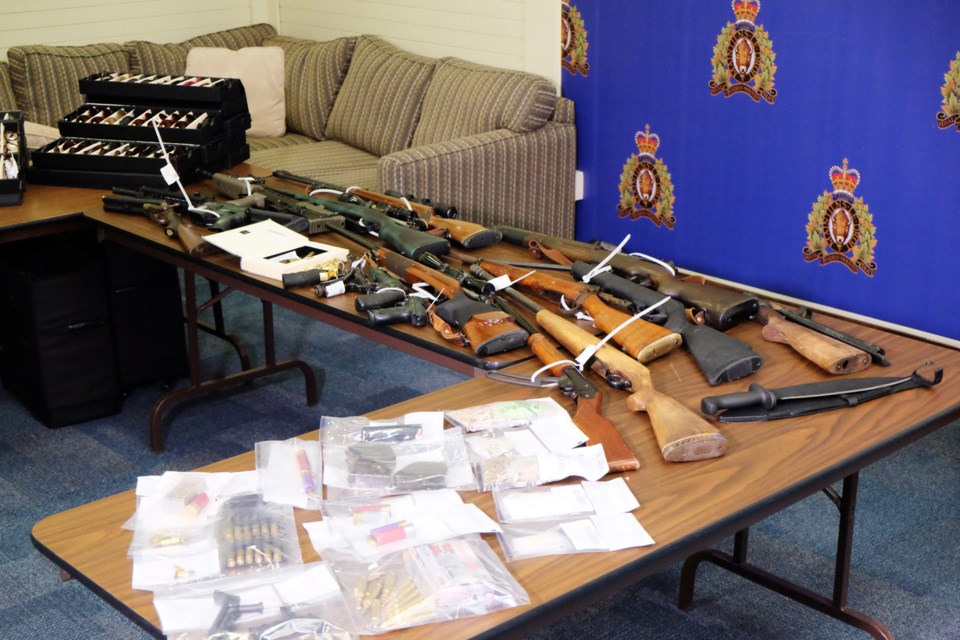 Burnaby RCMP held a press conference on a recent seizure and arrest of two suspects who've been on he run for 4 months