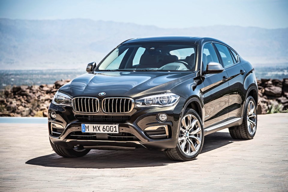 Blending coupe-like looks with a raised SUV body, the BMW X6 defies the idea of what an SUV should be. Photo: Contributed
