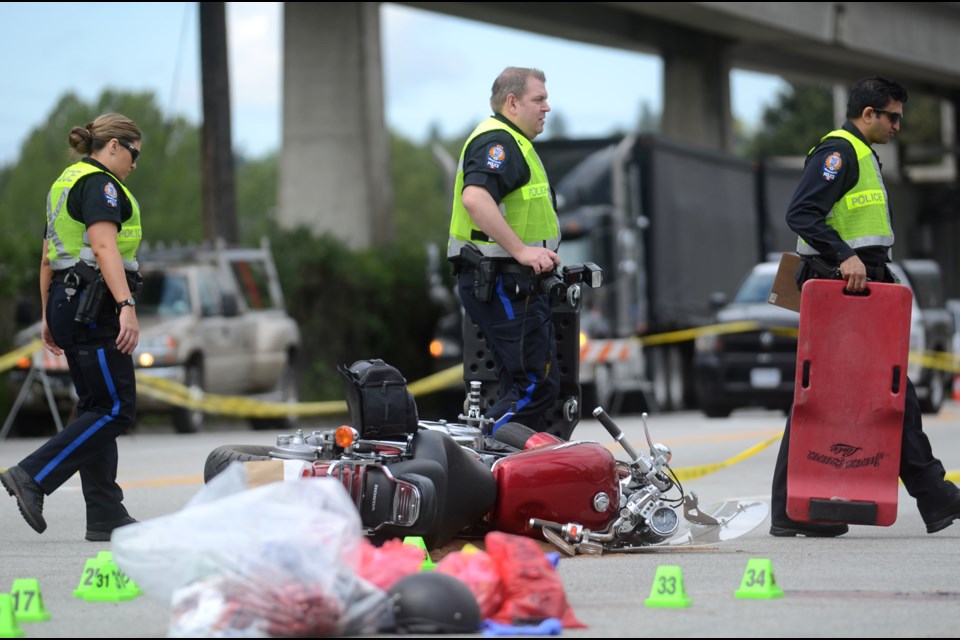 New Westminster police are investigating a fatal collision at Stewardson Way and 12th Street earlier today.