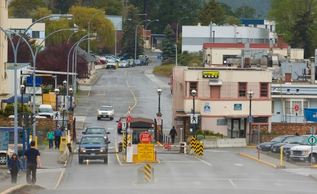 Gate at CFB Esquimalt.