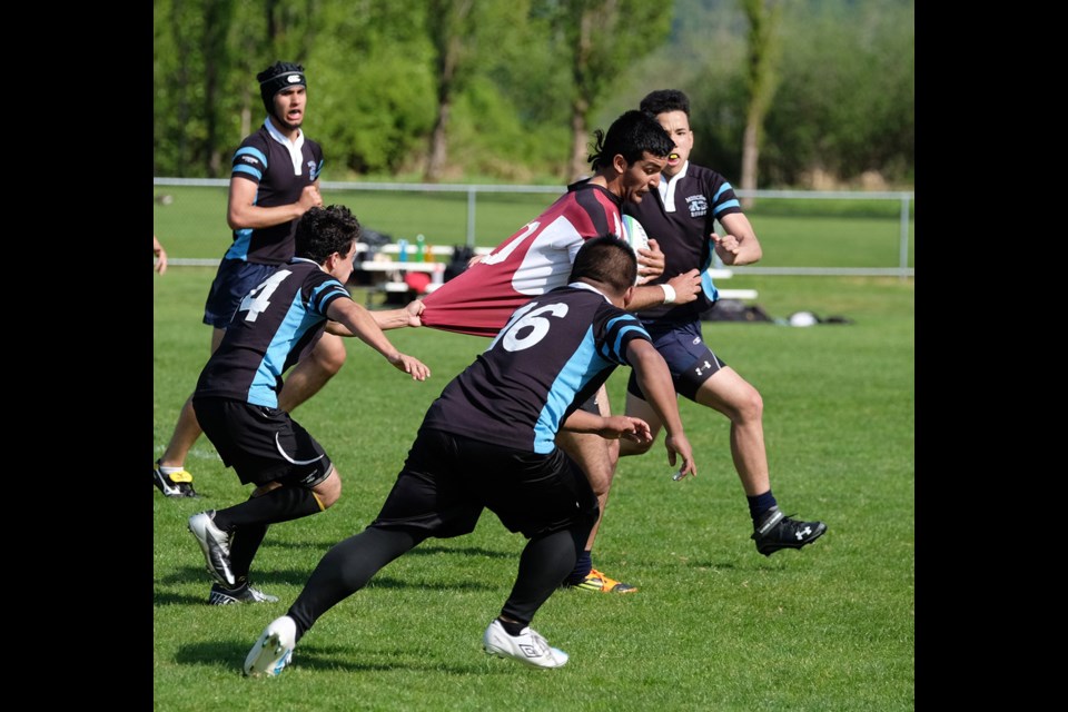 Boys rugby at Bby lake east fields with Bby North vs Moscrop