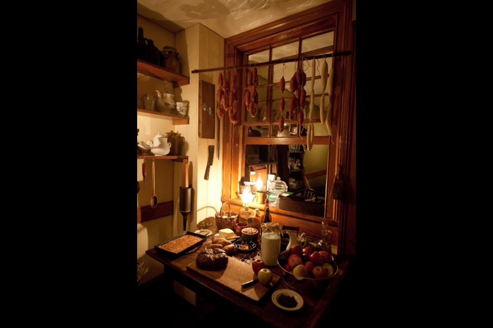 The Schneider family kitchen in New York City's Tenement Museum.