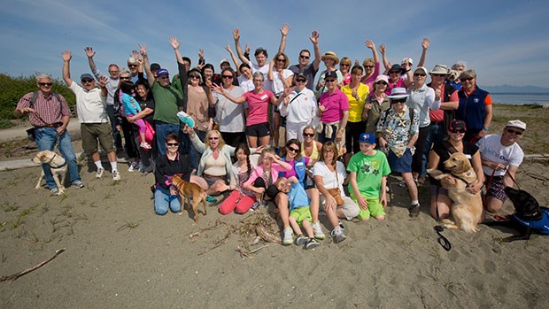 Participants enjoyed sunny conditions at the third annual Walk With Your Doc in Boundary Bay Saturday, May 9.
