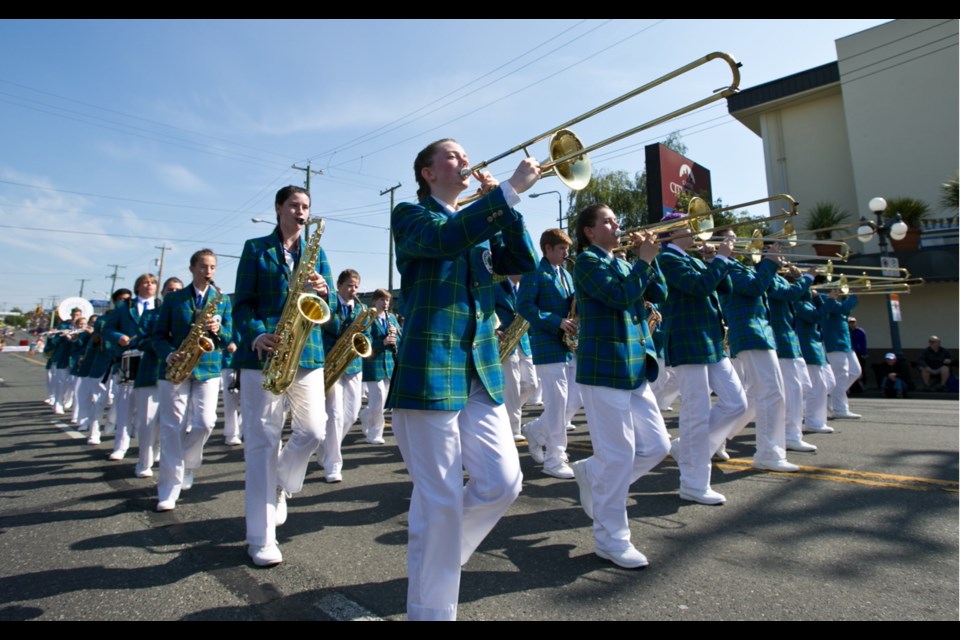 Victoria Day Parade 2015: Reynolds Secondary School marching band. May 18, 2015