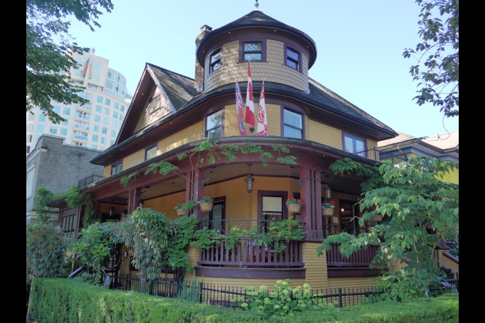 The house at 995 Bute is one of the oldest surviving houses in the West End and included on this year's Vancouver Heritage Foundation tour.