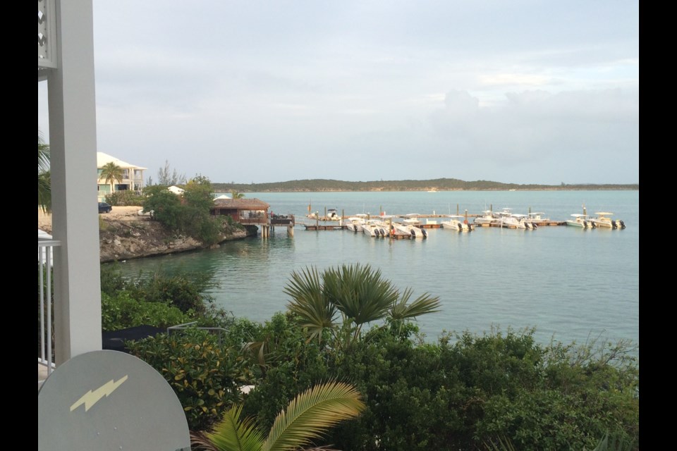 The view from Over the Top House at February Point Estates, Exuma, Bahamas. Sandra Thomas
