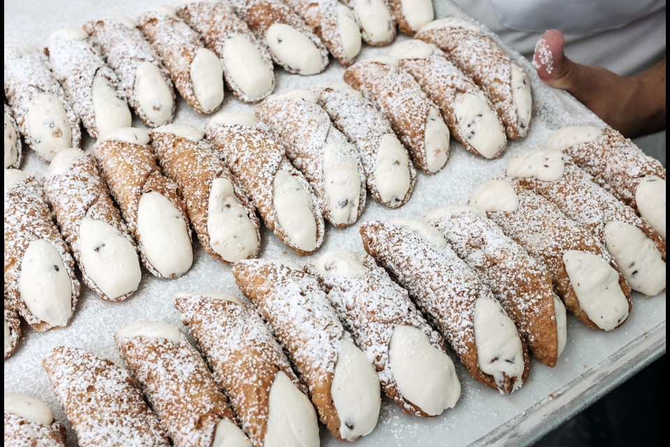 “There’s not much to cannoli,” says Sam Pero, owner of Italia Bakery and the Cannoli King food truck.