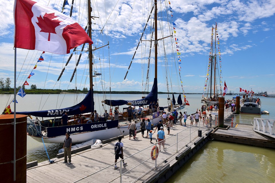 The HMCS Oriole will be joining over 20 vessels for Ships to Shore Steveston from June 29 to July 1. The Oriole tall ship measures 31-metres (102 feet) long and is the oldest commissioned ship in the Canadian Navy. -City of Richmond