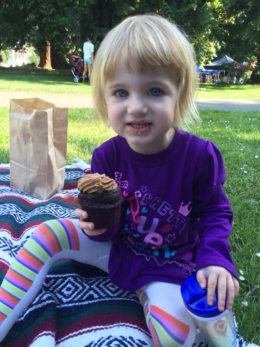 Charlotte at the market