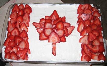 Canada Day cake