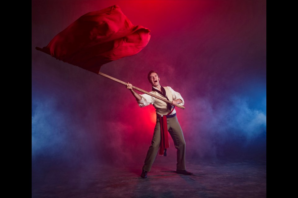 Sayer Roberts is Marius in the Arts Club Theatre production of Les Miserables.