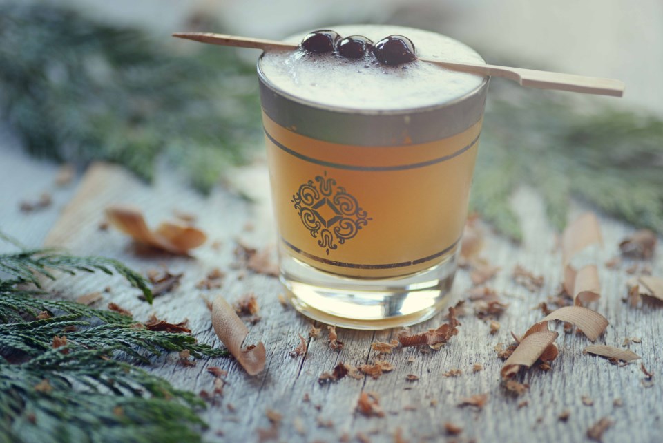 The Cedar Sour served at Tofino-based Wolf in the Fog is a cocktail so Canadian, it’s made with real