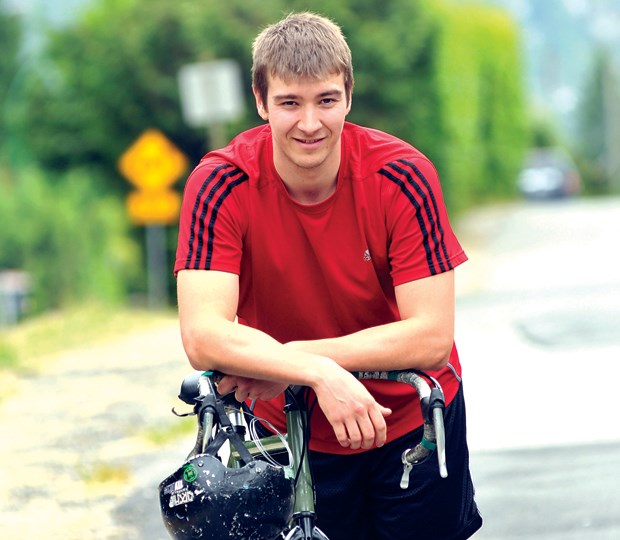 Cross Canada cyclist