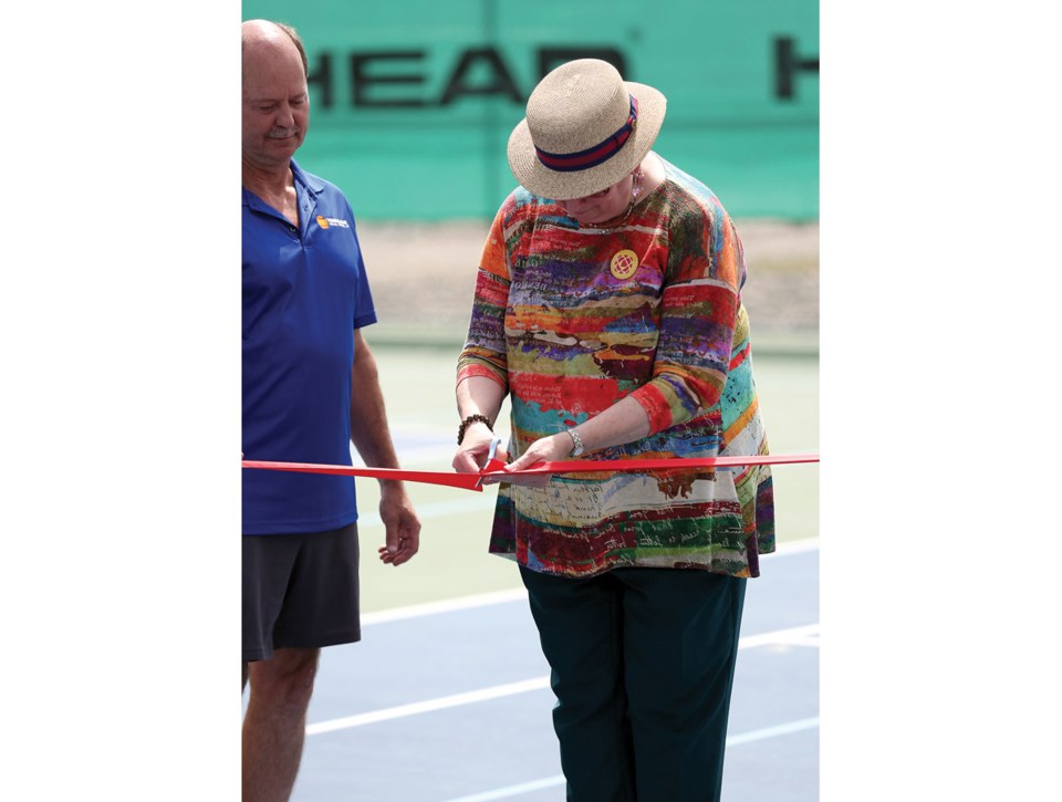 tennis ribbon cutting