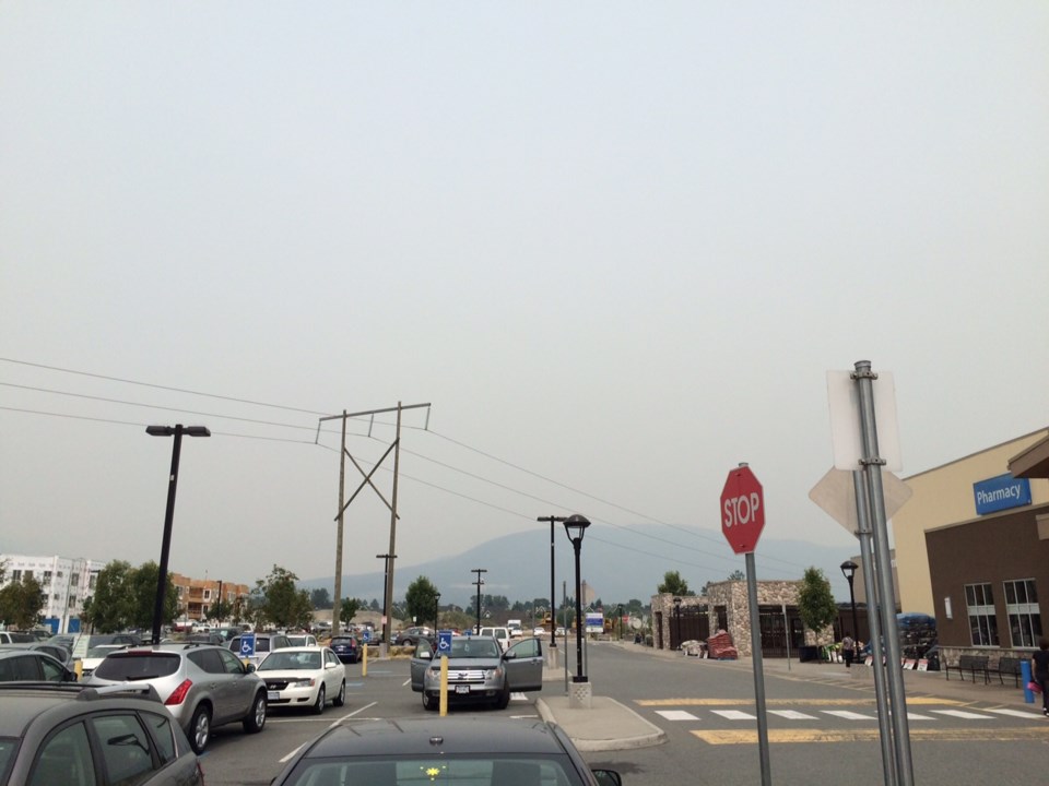 Hazy skies in Port Coquitlam BC Wildfires