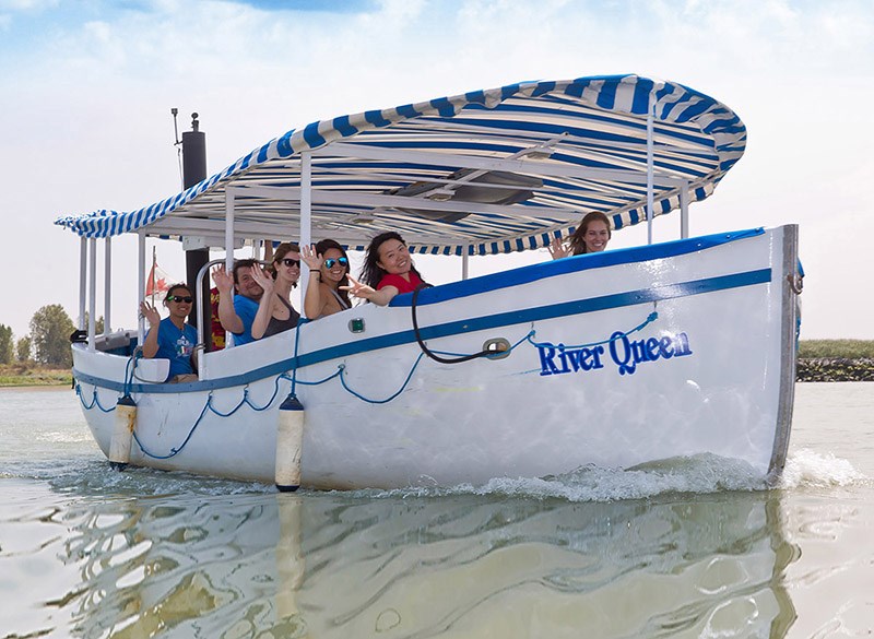 The River Queen is a small novelty ferry in Steveston, operated by Vancouver Whale Watch. The City of Richmond's master plan for the City Centre and Fraser River middle arm development calls for a more robust passenger ferry system, similar to that of False Creek.