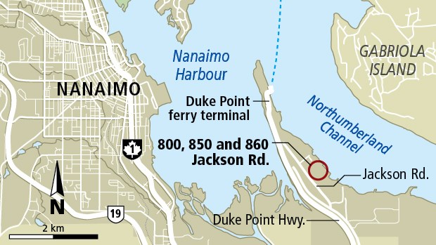 Location of proposed garbage incinerator