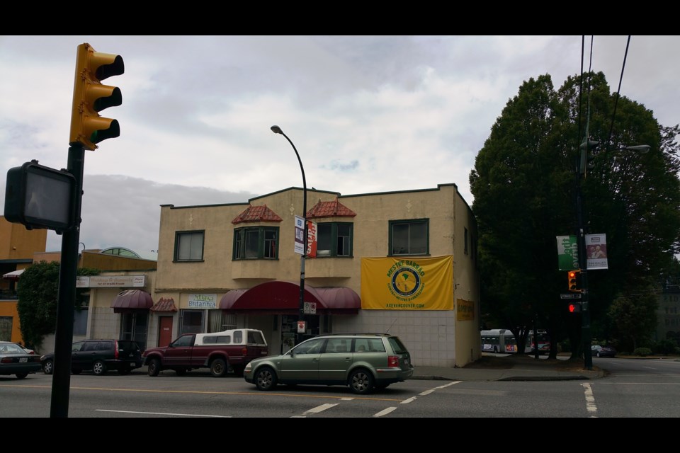 A portion of the site is currently occupied by this two-storey building.