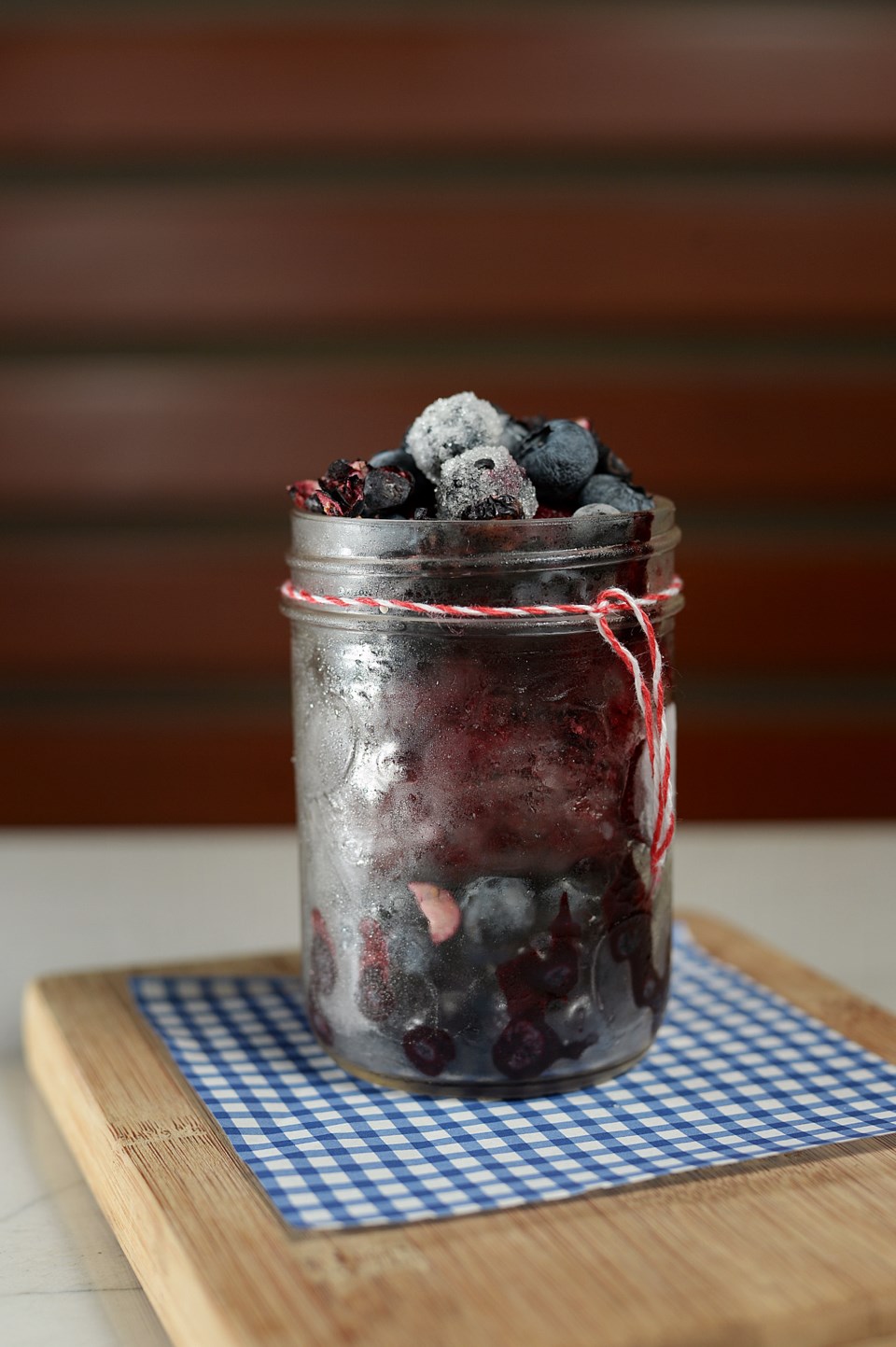 YEW Seafood + Bar’s blueberry sorbet. Photo Jennifer Gauthier